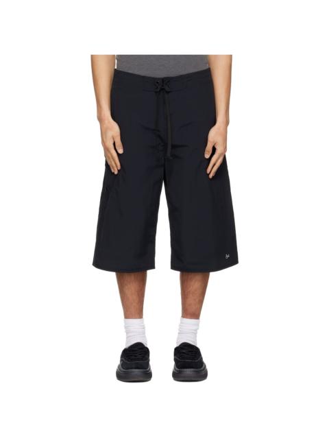 ERL Black Long Woven Shorts