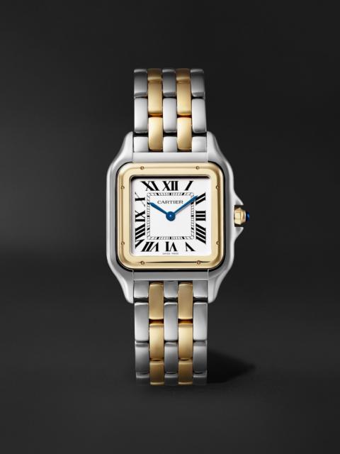 Cartier Panthère de Cartier Large 42mm 18-Karat Gold and Steel Watch, Ref. No. W2PN0016 White