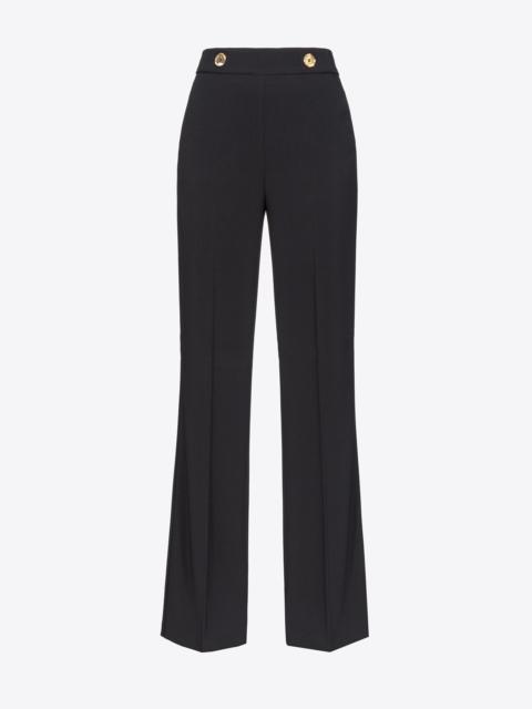 PINKO TROUSERS WITH GOLDEN BUTTONS