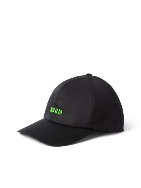 Baseball cap with embroidered logo