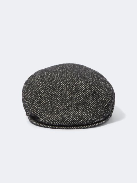 Dolce & Gabbana Herringbone wool-blend newsboy cap