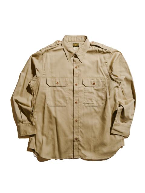 The Real McCoys MS24001 Khaki Shirt L/S (Modify) Khaki