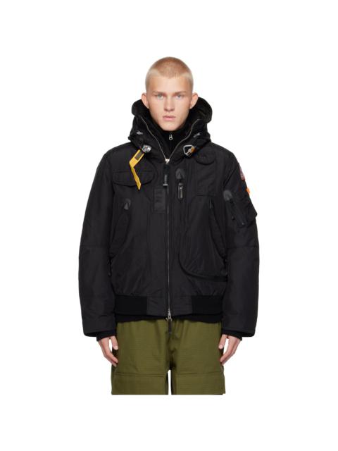 PARAJUMPERS Black Masterpiece Gobi Hooded Down Bomber Jacket