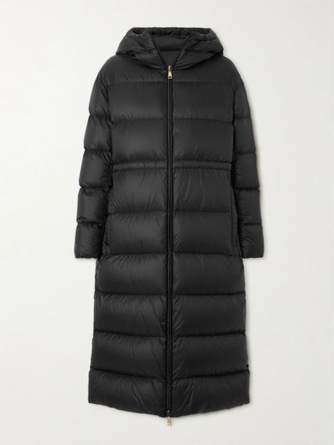Moncler Boulogne reversible hooded quilted down coat Black