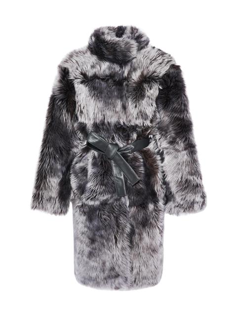 Yves Salomon Women's Manteau Reversible Shearling Coat - Asphalte