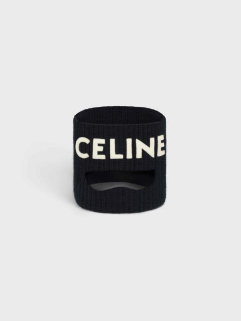 CELINE CELINE EMBROIDERED WOOL MASK