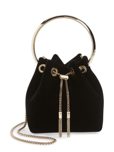 JIMMY CHOO Jimmy Choo Bon Bon Bucket Bag in Black at Nordstrom