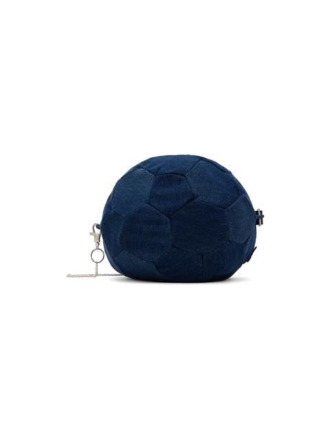 BLESS Navy BC Football Denim Bag