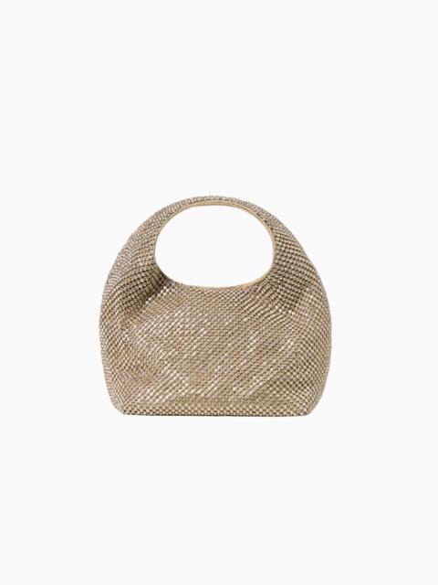 LoveShackFancy Loeffler Randall Kenzie Mini Gold Bucket Clutch