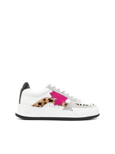 DSQUARED2 patch-detail lace-up sneakers