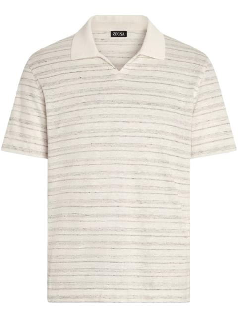 ZEGNA cotton-silk polo shirt