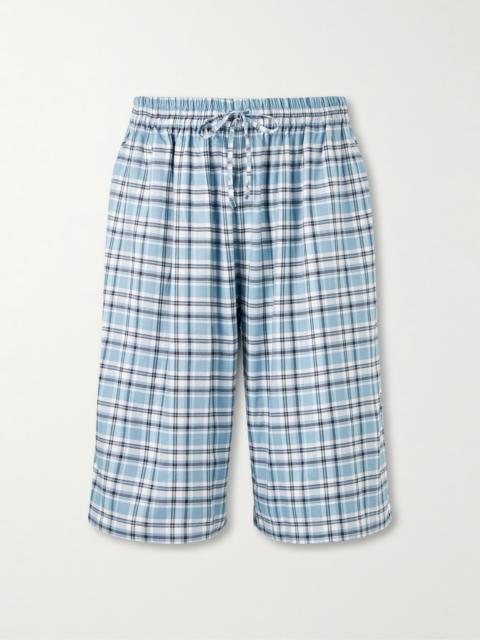 Acne Studios Ressa Straight-Leg Checked Casual Shorts