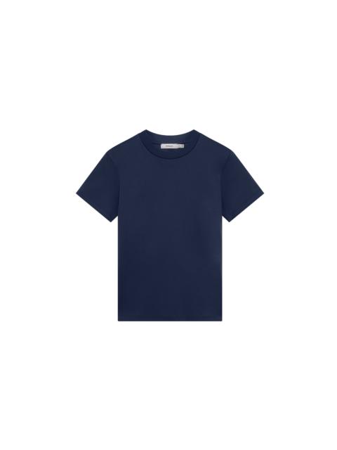 PANGAIA Womens Interlock T-Shirt - Granite Navy