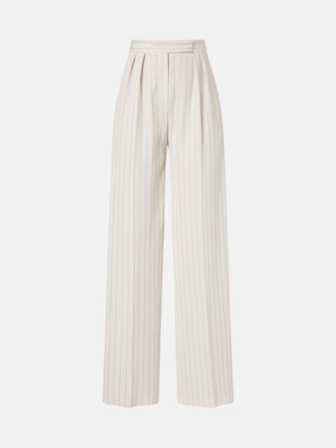 Max Mara Osso striped cotton wide-leg pants