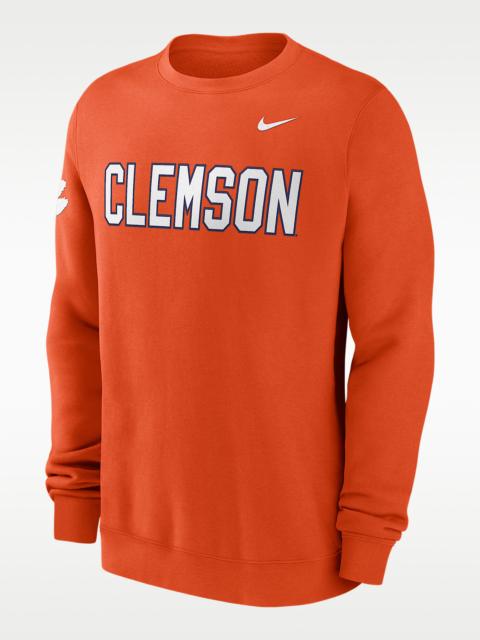 Nike Clemson Sideline Club Men's Nike College Pullover Crew