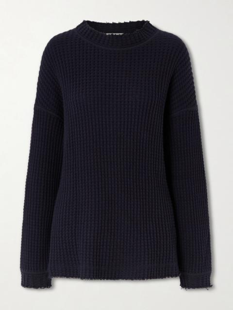 KHAITE Dylan Knitted Cotton Sweatshirt