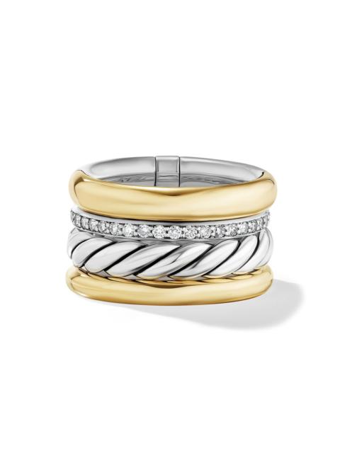 DAVID YURMAN Women's DY Mercer Multi Row Ring in Sterling Silver - Silver