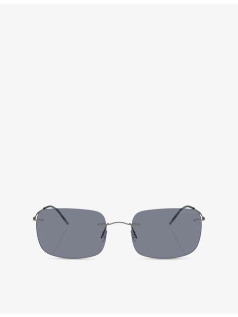 GIORGIO ARMANI AR1512M PIllow-Frame Metal Sunglasses