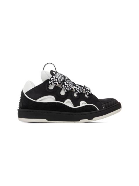 Lanvin Black & White Curb Sneakers