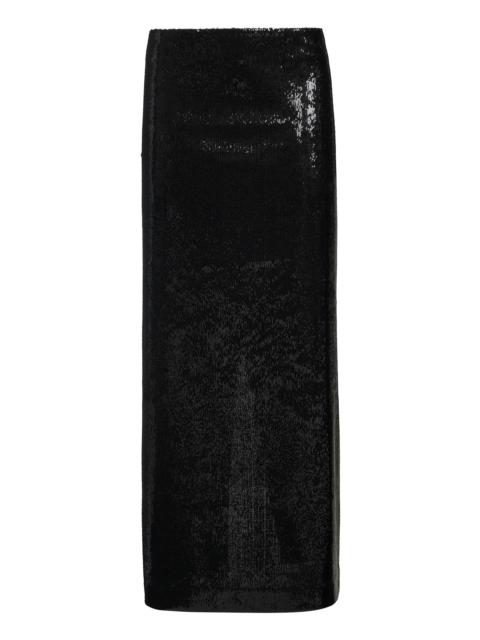 TOTEME Black sequin long skirt