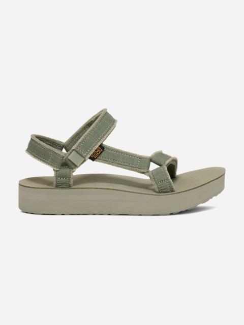 Teva Women's Midform Universal Canvas Sandal in Green
