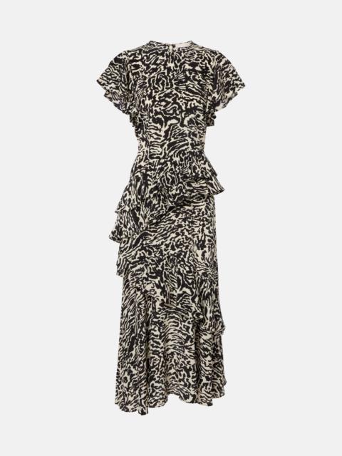 ULLA JOHNSON Amaia silk crêpe de chine midi dress