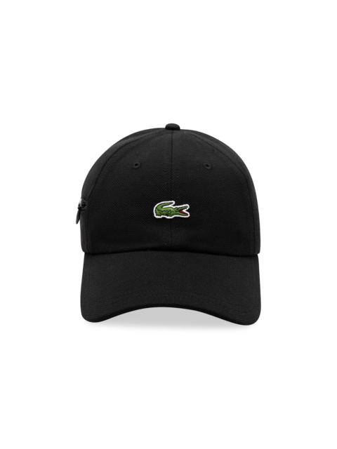 Supreme Supreme x Lacoste Pique 6 Panel Cap 'Black' | REVERSIBLE