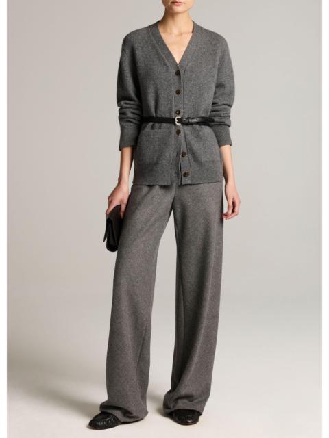 Vince Colette High-Rise Italian Wool-Blend Flannel Bias Pant