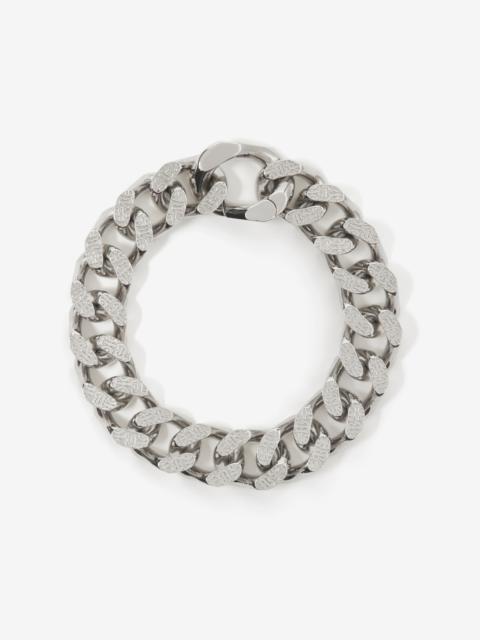 Burberry Monogram Motif Palladium-plated Chain-link Bracelet