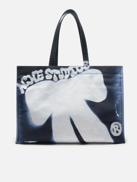 Acne Studios Spray logo shopper tote - Navy blue