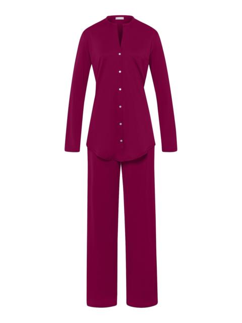 HANRO Cotton Deluxe Button Front Cotton Pajama Set