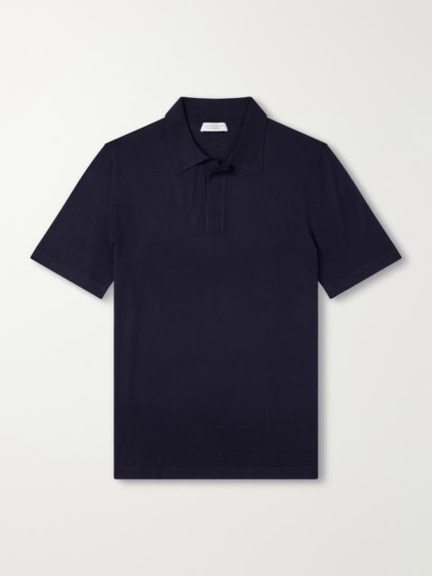GABRIELA HEARST Stendhal Cashmere and Silk-Blend Polo Shirt