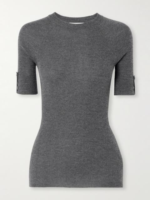 SA SU PHI Ribbed Cashmere And Silk-blend Sweater