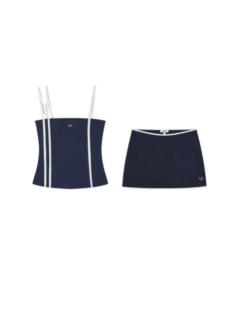 miaou ROXY SERENA TANK + ELEKTRA SKIRT - NAVY