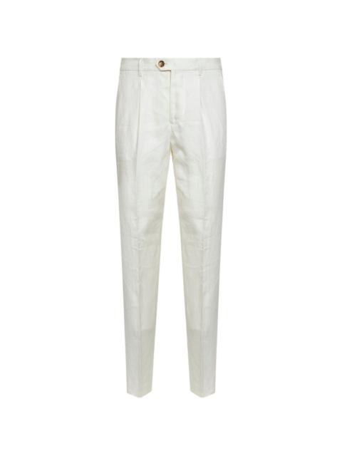 Brunello Cucinelli pleated tapered-leg trousers