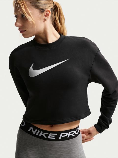 Nike Pro Women's Dri-FIT Crew-Neck French Terry Top