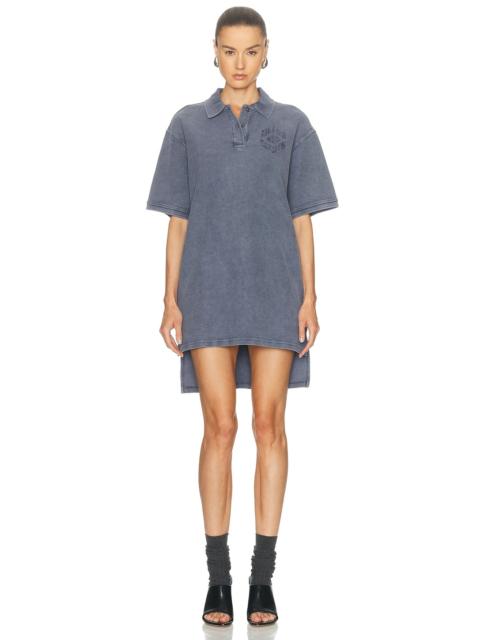 Alexander Wang Oversized High Low Polo Mini Dress