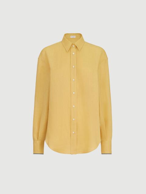 Brunello Cucinelli Linen shirt with monili