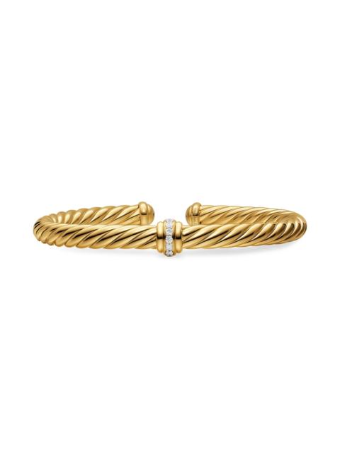 DAVID YURMAN Women's Cablespira Flex Center Station Bracelet in 18K Yellow Gold - Gold