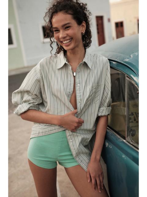 FREE PEOPLE Sabine Striped Articulated Shirt