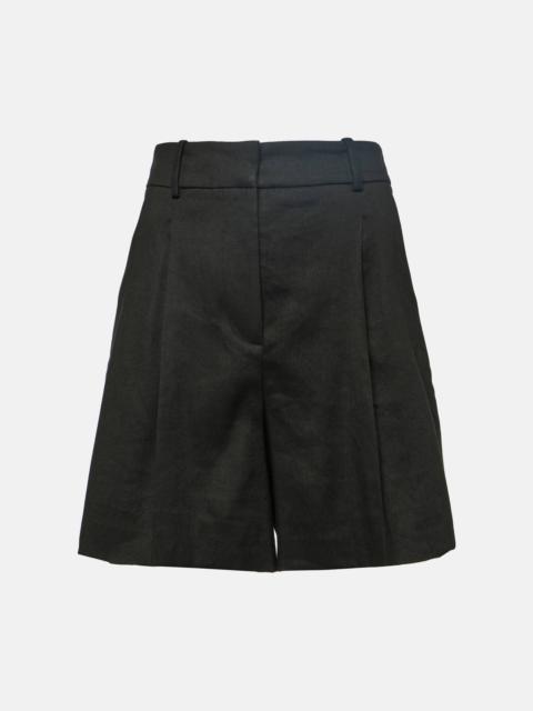 VERONICA BEARD Noemi high-rise linen-blend shorts