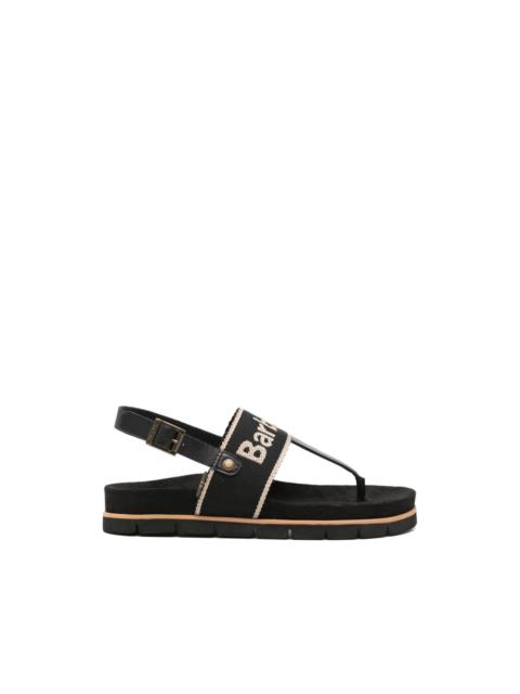 Barbour Lumley logo-embroidered slingback sandals