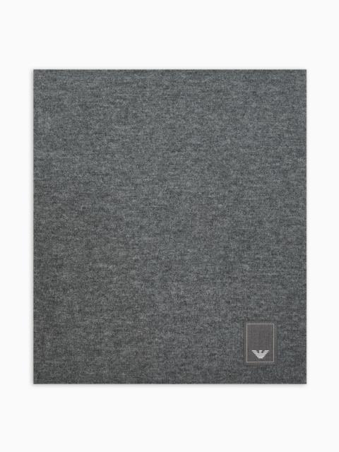 EMPORIO ARMANI Travel Essential wool neck warmer