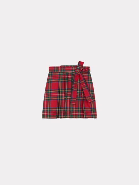 KENZO Checked mini skirt