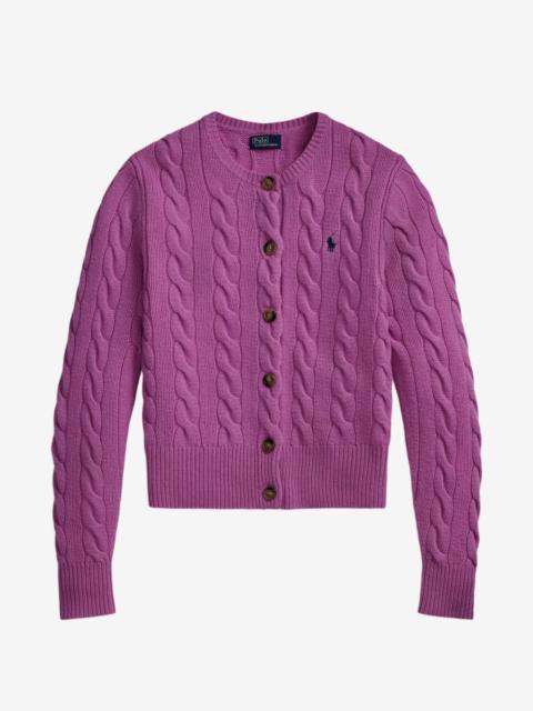 Polo Ralph Lauren cable-knit logo-embroidered cardigan