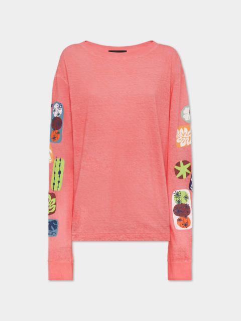 DSQUARED2 SUMMER LOVERS BREEZY FIT PRINTED T-SHIRT