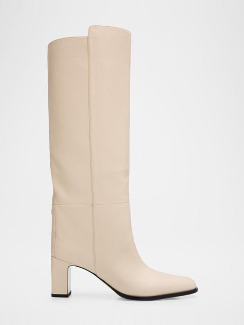 JIMMY CHOO 65mm Caly Leather Knee-High Boots