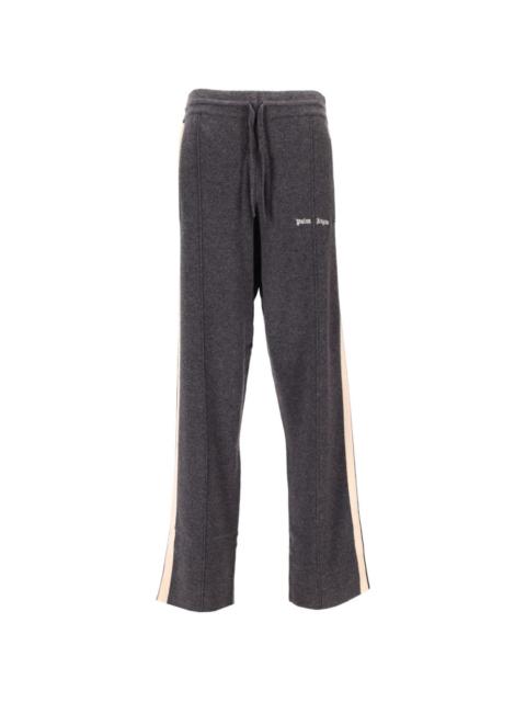 Palm Angels logo stripe knit trousers