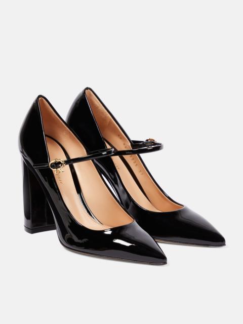 Gianvito Rossi 105mm pointed leather pumps
