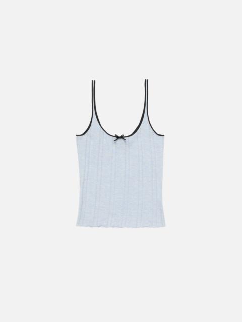 Acne Studios Silk knit tank top - Light blue